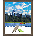 Amanti Art Hardwood Mocha Picture Frame, 23" x 27", Matted For 20" x 24"