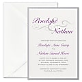 Custom Premium Wedding & Event Invitations With Backers/Envelopes, Charming Type, 5" x 7", Box Of 25 Invitations 1 thumbnail image
