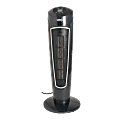Lorell™ Ceramic Tower Heater, 23 1/2" x 8 5/8" x 8 5/8", Black