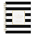 Day Designer Daily/Monthly Planner, 8" x 10", Rugby Stripe Black, July 2022 To June 2023, 136664 1 thumbnail image