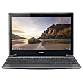 Acer C720-29552G01aii 11.6" LCD Chromebook - Intel Celeron 2955U Dual-core (2 Core) 1.40 GHz - 2 GB DDR3L SDRAM - 16 GB SSD - Chrome OS 64-bit - 1366 x 768 - ComfyView - Granite Gray 1 thumbnail image