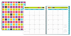 Today's Teacher by Blue Sky™ Wire-O Weekly/Monthly Planners, 8 1/2" x 11", Squares, July 2016 to June 2017