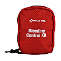 First Aid Only Deluxe Pro Bleeding Control Kit, 4"H x 7"W x 5"D, Red