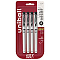 uni-ball® 207™ Impact™ Gel Pens, Bold Point, 1.0 mm, Black; Gray Barrel, Black Ink, Pack Of 4