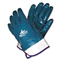 Memphis Glove Nitrile-Coated Cotton Gloves, Unisex, Large, Blue, 12-Pack 1 thumbnail image