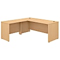 Bush Business Furniture Studio C 72"W L-Shaped Desk With 42"W Return, Natural Maple, Standard Delivery