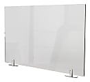 Ghent Partition Extender, With Tape, 24"H x 42"W x 1-1/2, Clear 1 thumbnail image