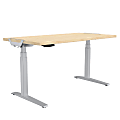 Fellowes® Levado Height-Adjustable Desk, 60"W, Maple