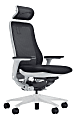 Koplus Symbian Ergonomic Mesh/Fabric High-Back Executive Chair, Midnight Black/White 1 thumbnail image