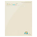 Custom Full-Color Flat Print Stationery Letterhead, 8-1/2" x 11", Off-White Linen, Box Of 250