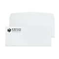 Gummed Seal, Standard Business Envelopes,  4-1/8" x 9-1/2", Black Ink, Custom #10, Box Of 250