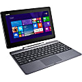 Asus Transformer Book T100TA-C2-EDU 10.1" Touchscreen (In-plane Switching (IPS) Technology) 2 in 1 Netbook - Intel Atom Z3740 Quad-core (4 Core) 1.33 GHz - Hybrid - Gray 1 thumbnail image