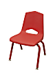 Marco Group™ MG1100 Series Stacking Chairs, 12-Inch, Red/Red, Pack Of 6