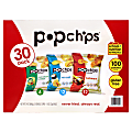 Popchips Variety Pack, 8 Oz, Pack Of 30 Bags