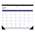 2025 Blueline DuraGlobe Monthly Desk Pad Calendar, 22" x 17", January to December, C177227 1 thumbnail image