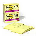 Post-it Super Sticky Notes, 3 in x 5 in, 12 Pads, 90 Sheets/Pad, 2x the Sticking Power, Canary Yellow