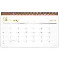 Cambridge® WorkStyle® 2026 Monthly Desk Pad Calendar, Cosmetic Pink, Compact, 17 3/4" x 11", 160670527 1 thumbnail image