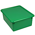 Romanoff Stowaway® 5" Letter Box With Lid, Small Size, 5" x 10 1/2" x 13", Green, Pack Of 3