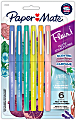 Paper Mate Flair Scented Felt-Tip Pens, Pack Of 6 Pens, Medium Tips, 0.7 mm, Assorted Nature Escape Scents And Colors