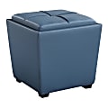 Office Star™ Rockford Storage Ottoman, Slate Blue 1 thumbnail image
