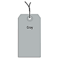 Office Depot® Brand Prewired Color Shipping Tags, #5, 4 3/4" x 2 3/8", Gray, Box Of 1,000