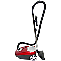Atrix Canister Vacuum with HEPA Filtration [AHC-1] - 1400 W Motor - 1.50 gal - 20 ft Cable Length - HEPA - 792.9 gal/min - AC Supply - Red