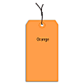 Office Depot® Brand Prewired Color Shipping Tags, #5, 4 3/4" x 2 3/8", Orange, Box Of 1,000