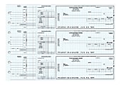 Custom Secure Manual Business Checks, 2-Part, 3-to-a-Page, 13" x 9-3/16, Pack of 150 1 thumbnail image