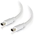 C2G 3ft Mini DisplayPort Cable 4K 30Hz - White - 3 ft Mini DisplayPort A/V Cable for Notebook, Audio/Video Device, Notebook, Tablet - White