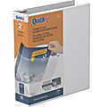 QuickFit® View 3-Ring Binder, 2" Round Rings, White 1 thumbnail image