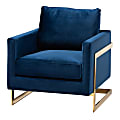Baxton Studio 9782 Armchair, Royal Blue 1 thumbnail image
