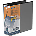 QuickFit® View 3-Ring Binder, 3" Round Rings, Black 1 thumbnail image