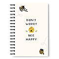Studio Oh! Medium Spiral Notebook, 8-3/4” x 5-3/4”, 1 Subject, College Rule, 160 Pages, Don’t Worry Bee Happy 1 thumbnail image
