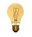 Euri A19 Amber Glass LED Filament Bulb, Dimmable, 670 Lumens , 7 Watt, 2400K/Soft Glow, Pack Of 10 Bulbs