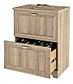 Realspace® Magellan 23-1/2"W x 16-1/2"D Lateral 2-Drawer File Cabinet, Blonde Ash 1 thumbnail image