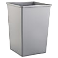 Rubbermaid® Commercial Untouchable Square Waste Receptacle, 35-Gallon, Gray 1 thumbnail image
