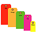 Office Depot® Brand Fluorescent Shipping Tags, #2, 3 1/4" x 1 5/8", Red, Box Of 1,000 1 thumbnail image