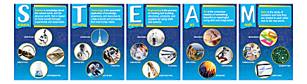 Barker Creek STEAM Posters, 13-3/8" x 19", Multicolor, Set Of 5 Posters 1 thumbnail image