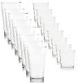Gibson Home Great Foundations 16-Piece Tumbler And Double Old Fashioned Glass Set, 16 Oz/13 Oz, Square Pattern, Clear 1 thumbnail image