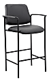 Boss Office Products Square Back Stool with Antimicrobial Vinyl, Black