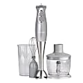 Betty Crocker® 2-Speed Corded Electric Hand Blender With Beaker, Chopper, And Whisk, Silver 1 thumbnail image