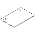HON® Initiate Panel System Work Surface, 36"W x 24"D, Shadow Zephyr/Charcoal 1 thumbnail image