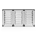 Luxor Modular Classroom Storage Cabinets, 18 Small Bins, 29"H x 18-1/4"W x 18-1/4"D, White, Pack Of 3 Side-By-Side Modules 1 thumbnail image