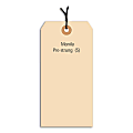 Partners Brand Prestrung Manila Shipping Tags, 13 Point, #6, 5 1/4" x 2 5/8", Box Of 1,000