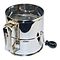 Winco Stainless-Steel Rotary Sifter, 8 Cup, Silver 1 thumbnail image