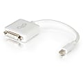 C2G 8in Mini DisplayPort to DVI Adapter - M/F - Video converter - DisplayPort - DVI - white