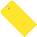 Partners Brand Color Shipping Tags, #1, 2 3/4" x 1 3/8", Yellow, Box Of 1,000