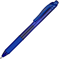 Pentel® EnerGel-X Retractable Gel Pens, Bold Point, 1.0 mm, Blue Barrel, Blue Ink, Pack Of 12 Pens
