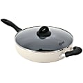 Oster Clairborne Aluminum Nonstick Sauté Pan With Lid, 5 Qt, Sand 1 thumbnail image