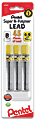 Pentel® Super Hi-Polymer® Lead Refills, #2 B, 0.9 mm, Pack Of 45 1 thumbnail image